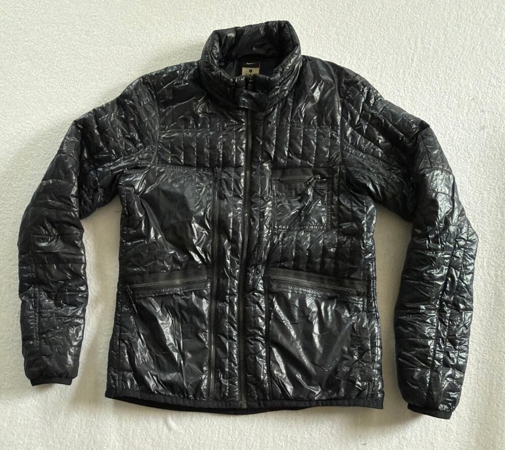 Nike Black Lightweight Tech Quilted Jacket Size L Unisex